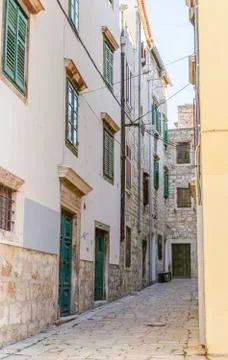 Stree in Sibenik Stock-Fotos