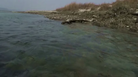 Streem flow in a river Stock Footage 131990422