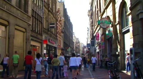 Street in Amsterdam Stock Footage 113639