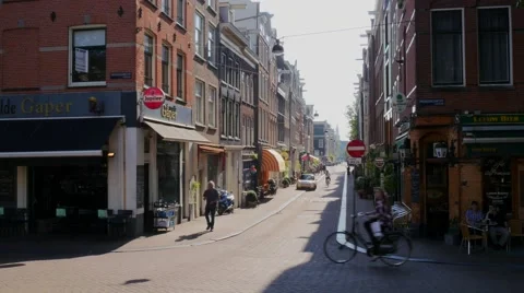 Street in Amsterdam Stock Footage 41531022