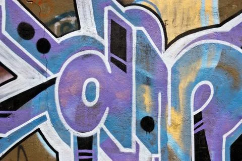 Street art background Stock Illustration