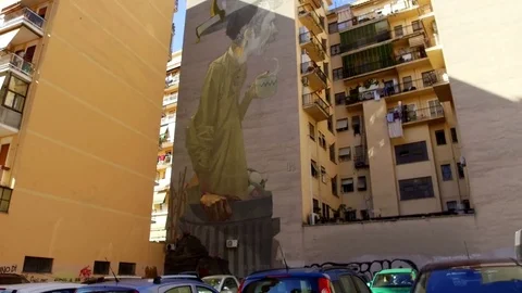 Street art, Rome Video stock 81117372