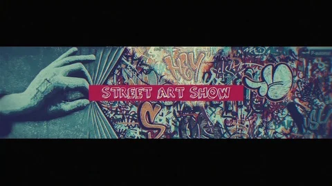 Street Art Show After Effects stock
