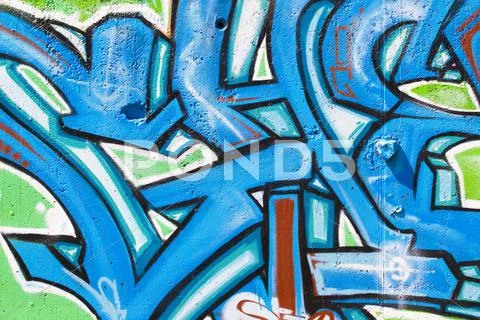 Street art, urban grafitti on wall Stock Illustration