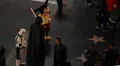 Street Artist Performer Mickey Minnie Mouse Star Wars Characters Hollywood Night HD Footage
