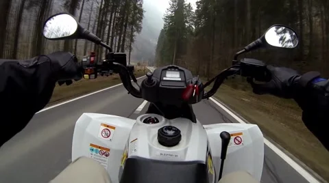 Street ATV Ride Video stock 44450005