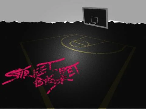 Street basket Stock Illustration