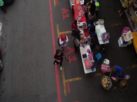 Street bazaar Malaysia Stock Footage 121862875