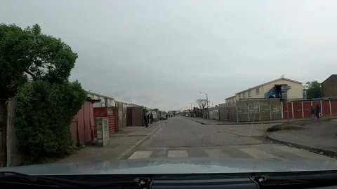 Street Between an Apartment Complex co Stock Footage 116895987