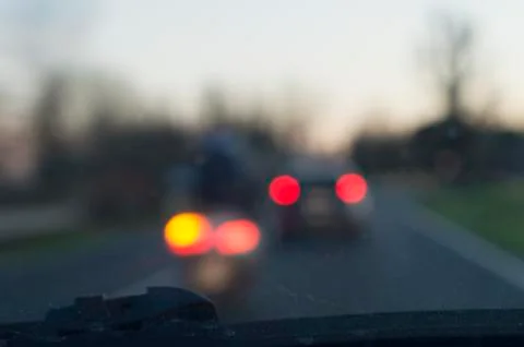 Street in a blurred composition Stock Photos