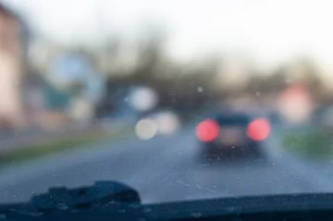 Street in a blurred composition Stock Photos