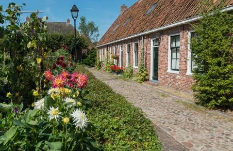 Street in bourtange Stock Photos