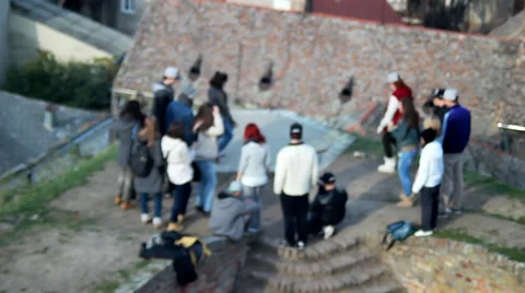 Street Break Dance. No Focus Video stock 38277410