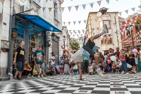 Street breakdance Stock Photos