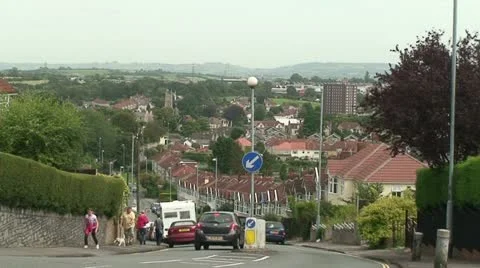 Street in Bristol (2) Stock Footage 12721503