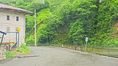 A street with a building. Stock Footage 282782272