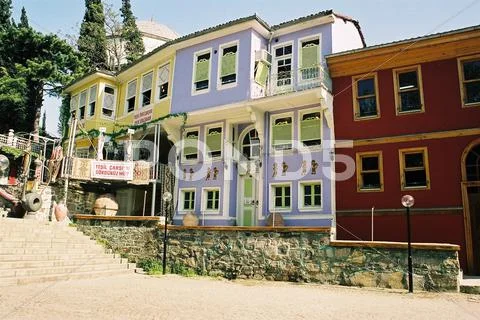 Street in Bursa in Turkey Stock Photos