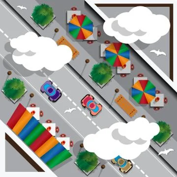 Street Cafe. Stock Illustration