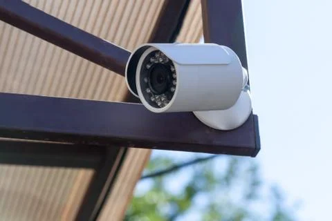 Street camera of external supervision Stock Photos