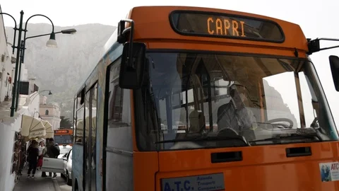Street of capri Stock Footage 128448125