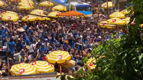 Street Carnaval parade, Sao Paulo, Brazil 4K Video stock 329056862