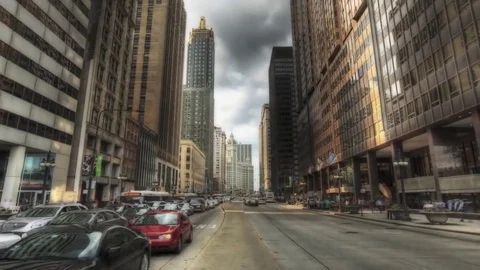 Street Chicago Time Lapse 動画素材 78486169