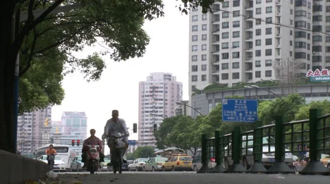 Street in China Stock Footage 38173867