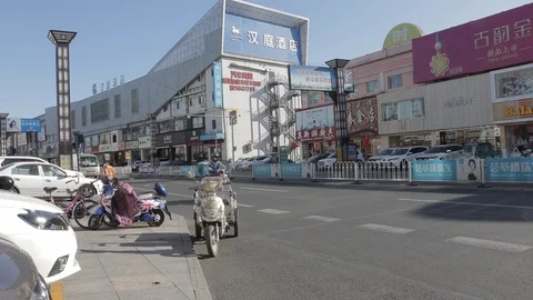Street in China Stock Footage 123968949