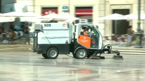 Street Cleaner Stock-Footage 12269460