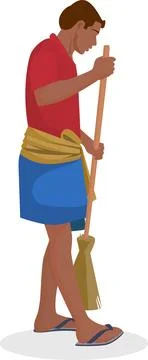 Street cleaners workers Stock Illustration