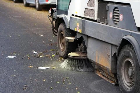 Street cleaning machine Stock Photos