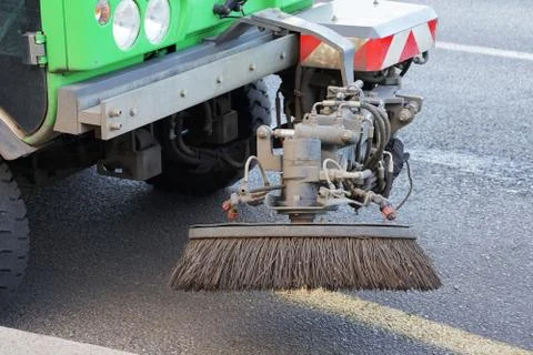 Street cleaning machine Stock Photos