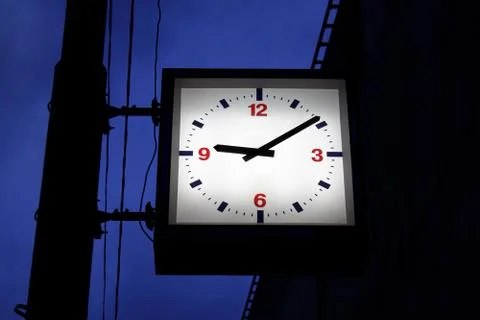 Street  clock Stock Photos