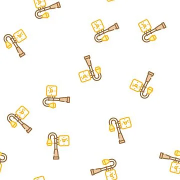 Street clock vector seamless pattern イラスト素材