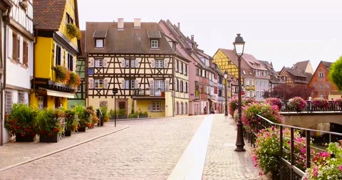 Street in Colmar. Stock Footage 139642857