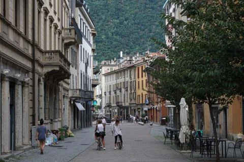 Street in Como Stock Photos