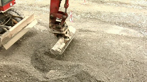 Street construction Video stock 300802