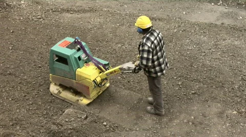 Street construction Stock Footage 300824
