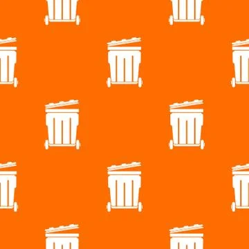 Street container pattern vector orange Illustrazione stock