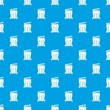 Street container pattern vector seamless blue Stockillustratie