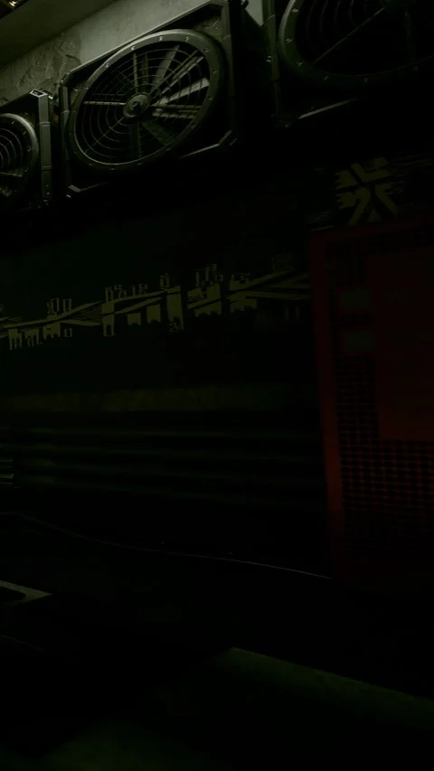 Street corner at night with urban features and dark surroundings Stock Footage 337108511