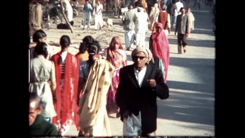 Street with Cows in Jaipur Stock Footage 276293181