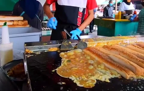 Street culinary footage Stock Footage 219634430