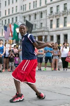 Street Dance Perfomance in Grande Army Plaza, New York City Stock Photos