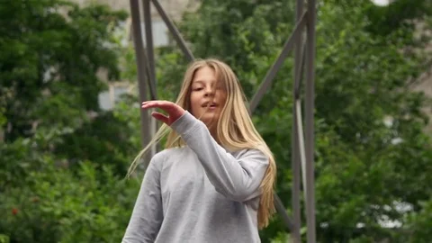 Street dance in slow motion Stock Footage 82237955