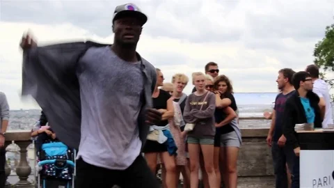 Street dancer doing some moves Stock Footage 78506807