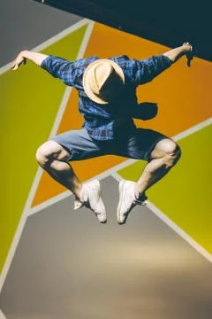 Street dancer outside Stock Photos