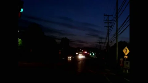 Street At Dawn Stock Footage 158644716