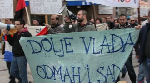 Street demonstrations Stock-Footage 8508261