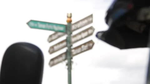 Street directions Stock Footage 235652694